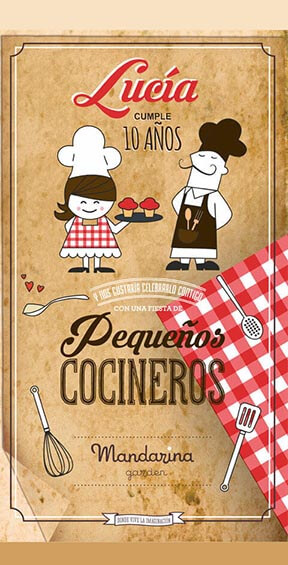 Cumpleaños Mandarina Pequeñas cocineras