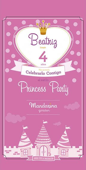 Cumpleaños Mandarina Princess party