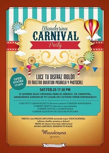 Carnaval en Mandarina garden