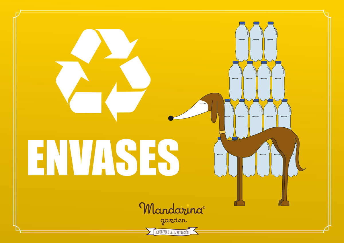 Poster to recycle packaging and products at home