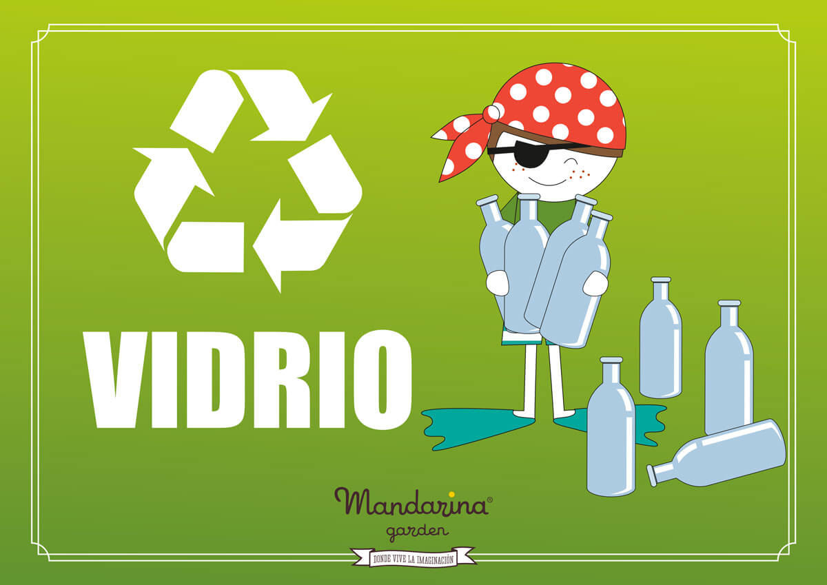 Poster to recycle glass at home