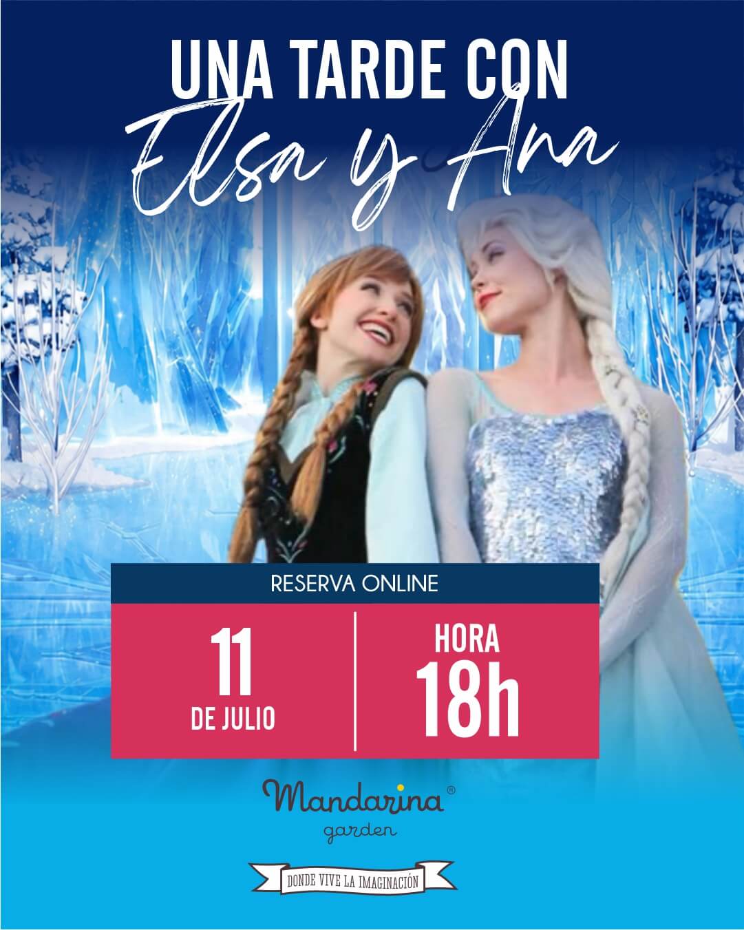 UNA TARDE CON Elsa y Ana de Frozen