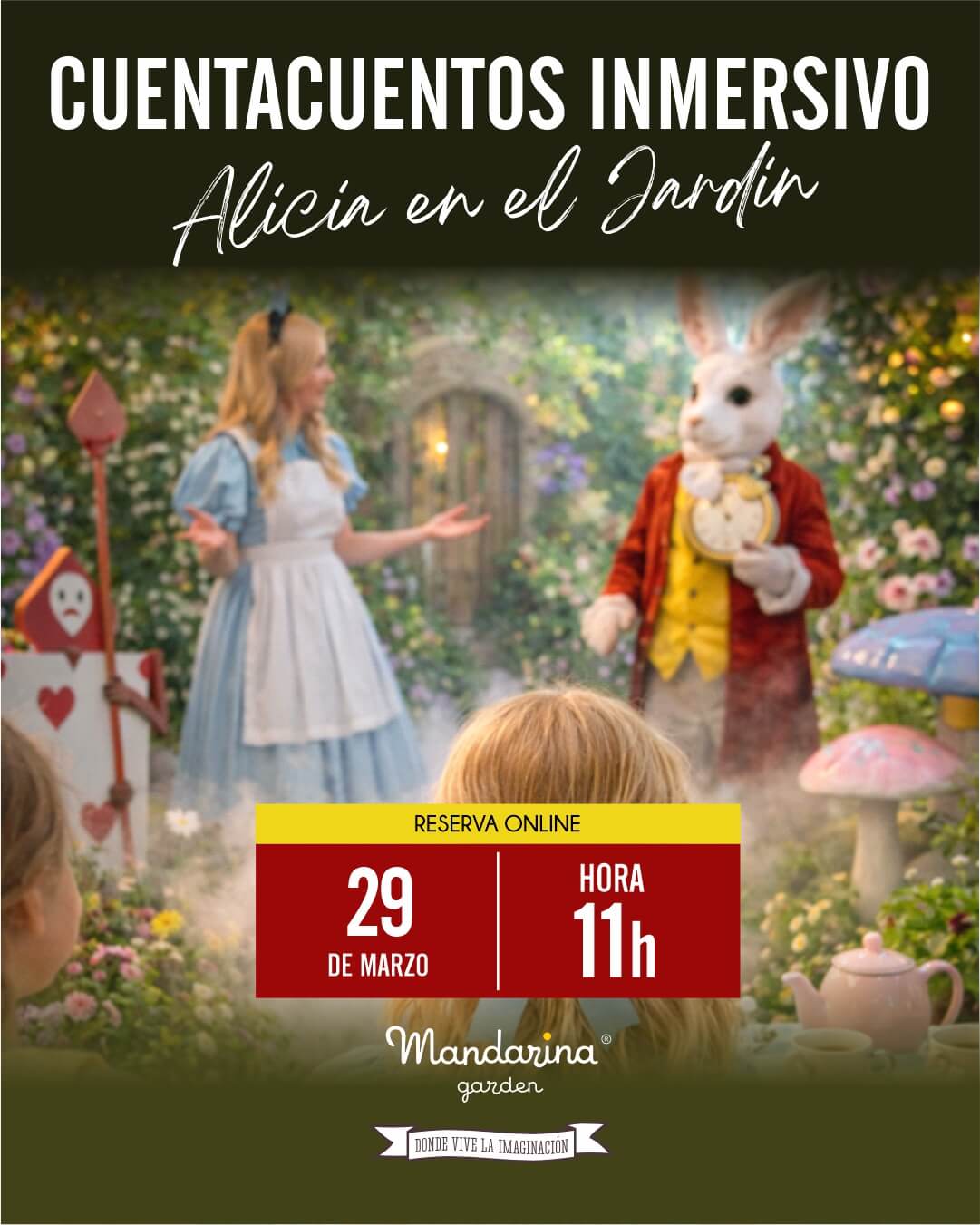 CUENTACUENTOS INMERSIVO Alicia en el Jardin