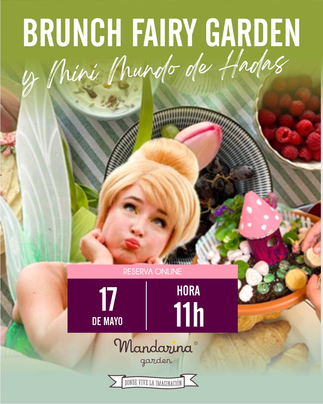 BRUNCH FAIRY GARDEN y Mini Mundo de Hadas